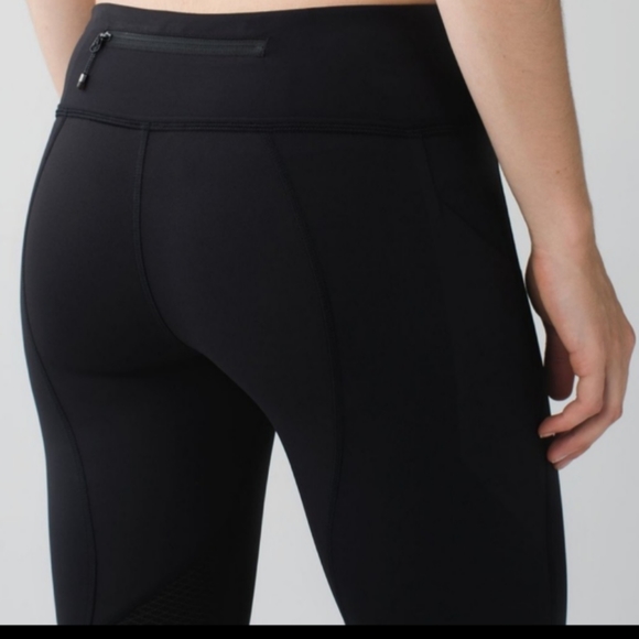 Lululemon Pace Rival Crop Black Size 4 - Picture 2 of 12